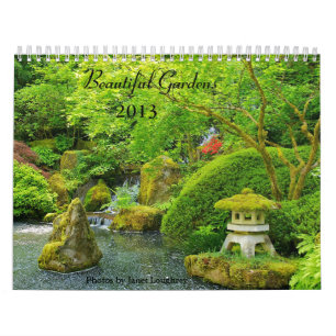 Calendario hermoso de los jardines 2013