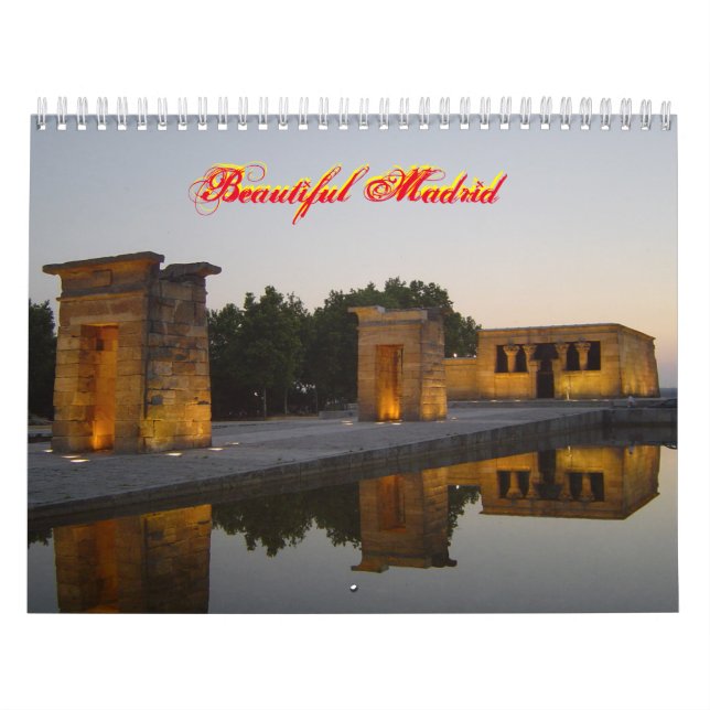 Calendario hermoso de Madrid (Tapa)