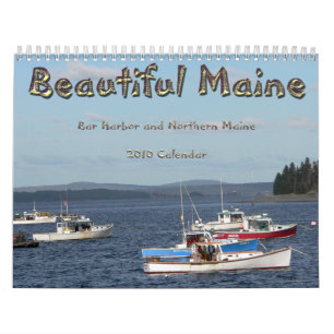 Calendario hermoso de Maine 2010