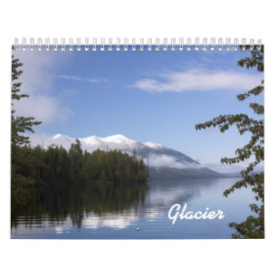 Calendario hermoso del Parque Nacional Glacier