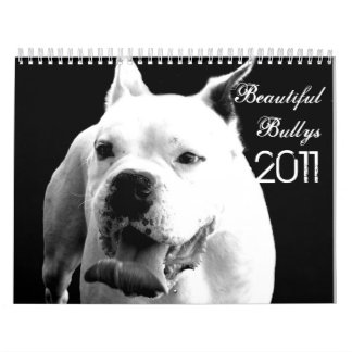 Calendario hermoso del perro de Bullys 2011