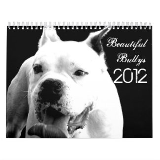 Calendario hermoso del perro de Bullys 2012