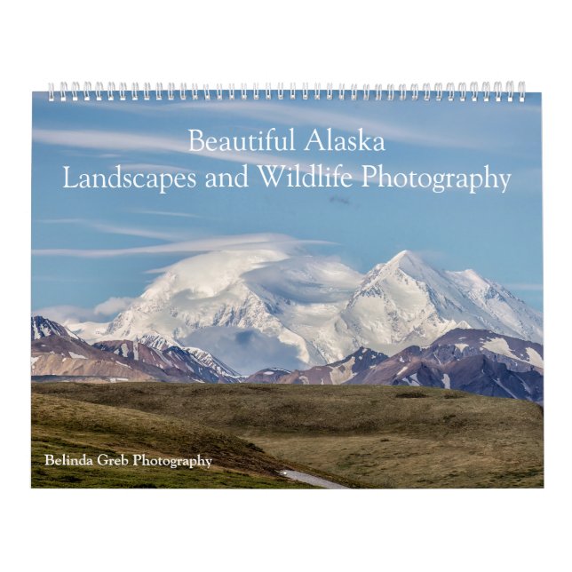 Calendario Hermoso paisaje de Alaska y fotografía de vida sil (Tapa)