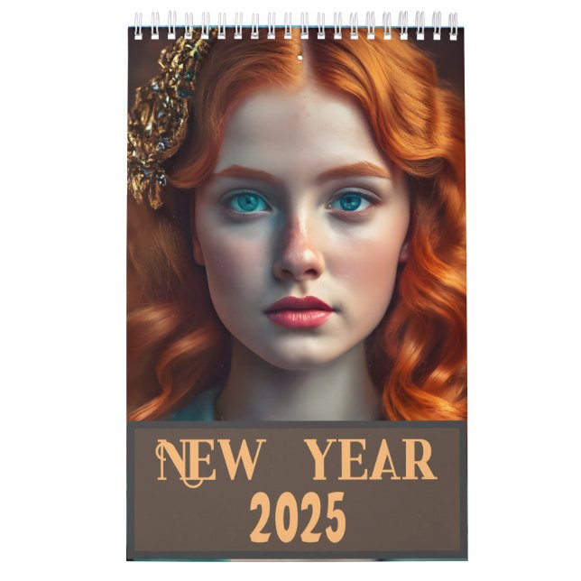Calendario Hermosos chicas de todas las etnias Año Nuevo 2025 (Tapa)