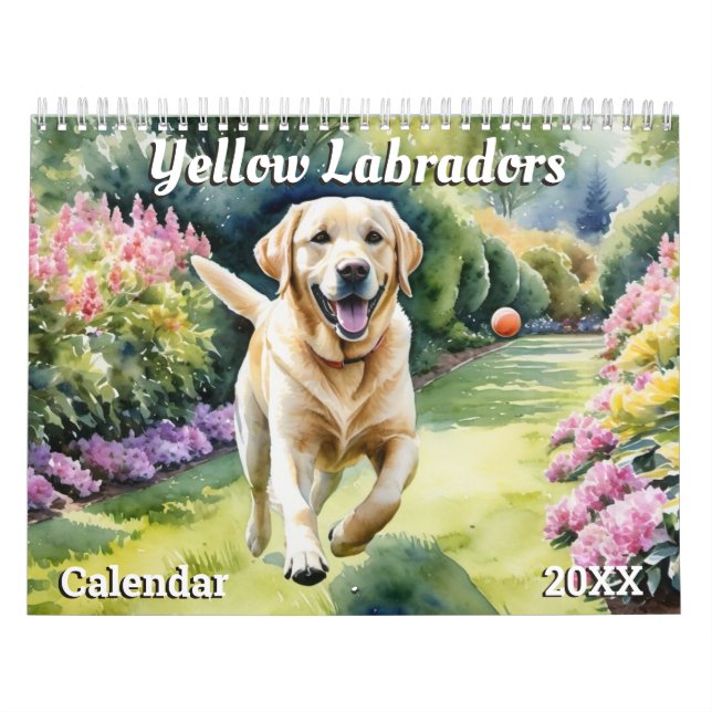Calendario Hermosos labradores Mascotas Perros amantes de los (Tapa)