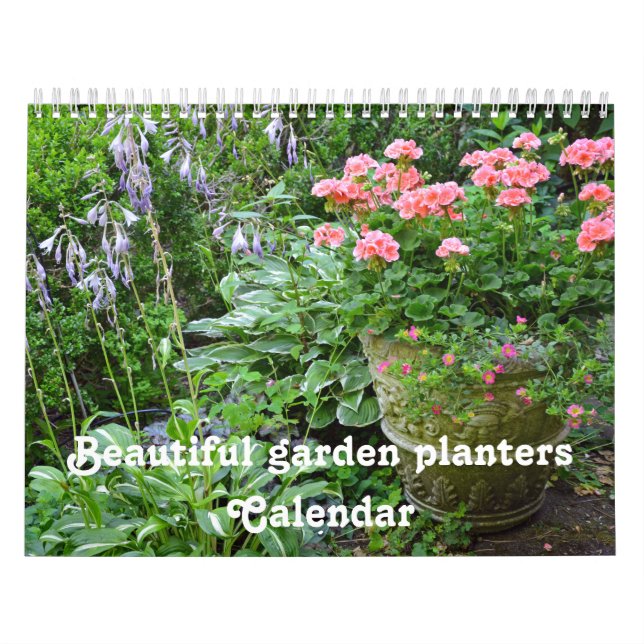 Calendario Hermosos plantadores de jardín (Tapa)
