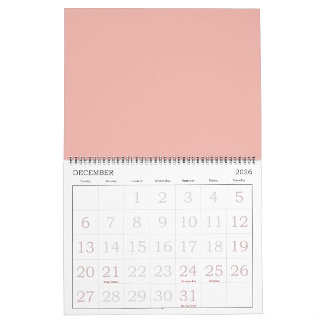 Calendario Hermosos Rosas (Dec 2026)