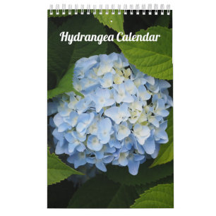 Calendario Hidrangea de una sola página