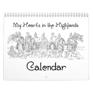 Calendario Highlanders y Castles CALENDAR de Escocia