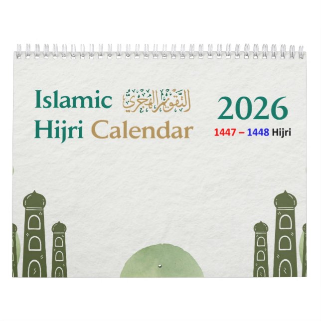 Calendario Hijri Calendar 2026 – With Islamic Hadithes (Tapa)