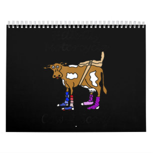 Calendario Hillbilly Motorcycle Funny Cow Gift Para Bicicleta