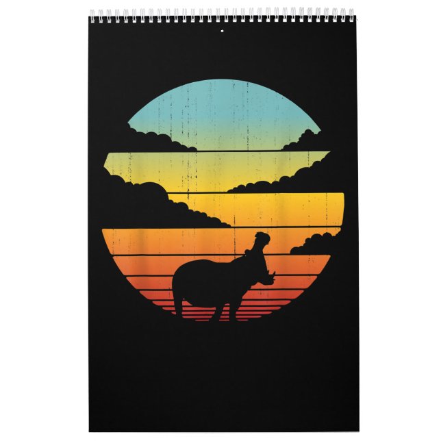 Calendario Hipopótamo 60 Hippo de los 70 | Hippo Lover (Tapa)