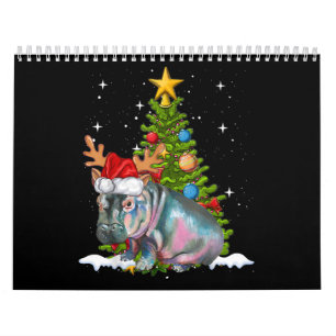 Calendario Hippo Fiona Árbol de Navidad Hippopótamo