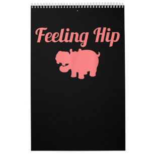 Calendario Hippopótamo Hippopótamo Gracioso Hippo Regalos par