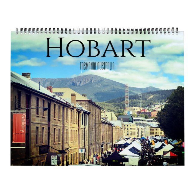 Calendario hobart tasmania 2027 grande (Tapa)