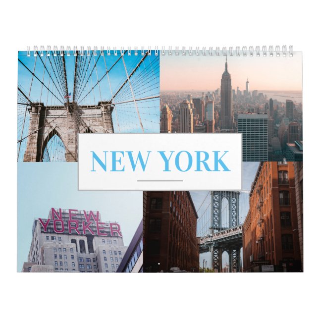 Calendario Hogar Wall New York City Calendar Landmark (Tapa)