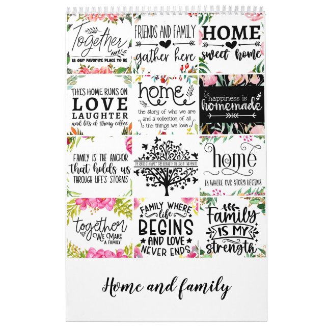 Calendario Hogar y familia (Tapa)