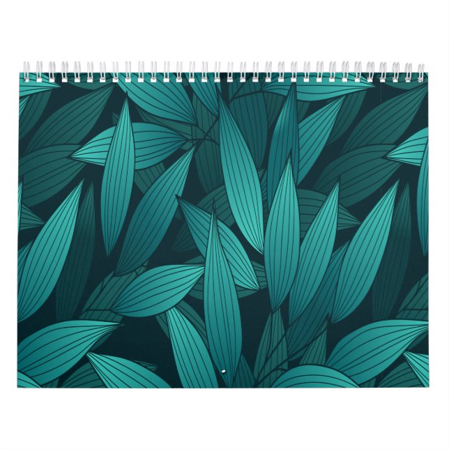 Calendario Hojas tropicales gradiente (Tapa)