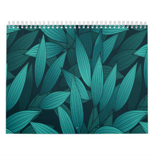 Calendario Hojas tropicales gradiente