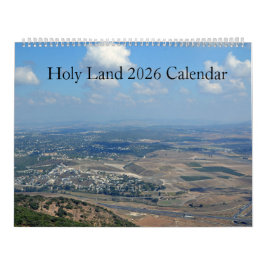 Calendario Holy Land 2026 Wall Calendar