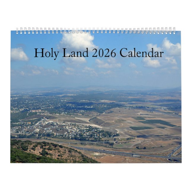 Calendario Holy Land 2026 Wall Calendar (Tapa)