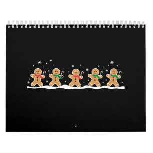 Calendario Hombre de jengibre Lindo Navidad Fiesta Panadero 