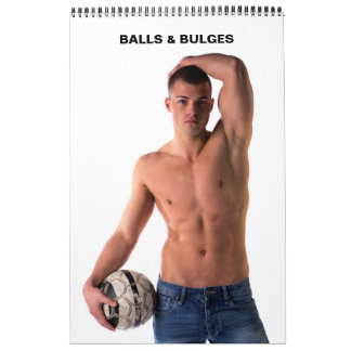 Calendario Hombres calientes Bolas y Bulges Sexy sin camiseta