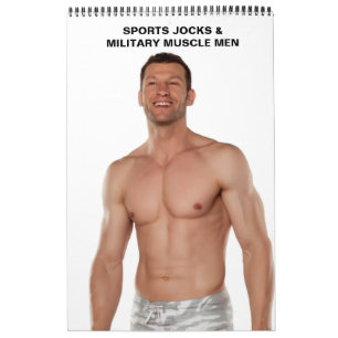 Calendario Hombres calientes Deportes jocos Músculo Militar