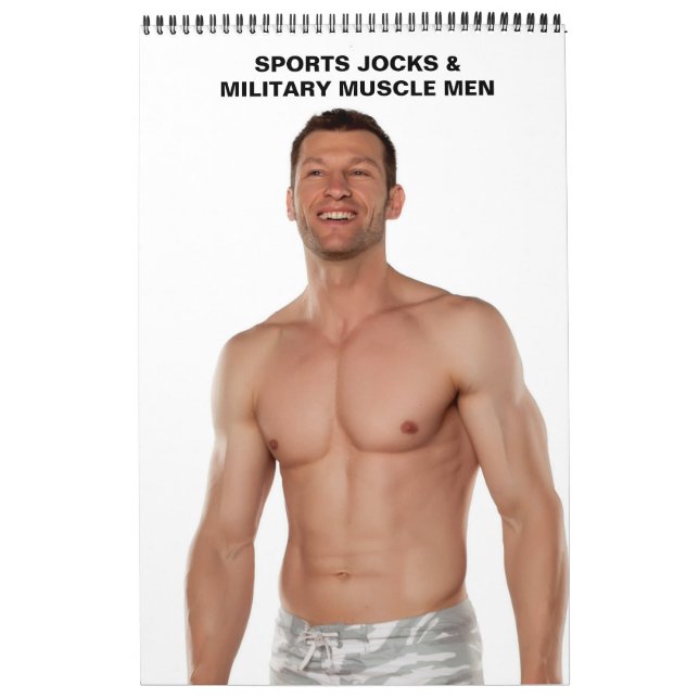 Calendario Hombres calientes Deportes jocos Músculo Militar s (Tapa)
