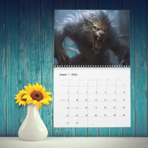 Calendario Hombres lobo Lobo Licántropo Animal
