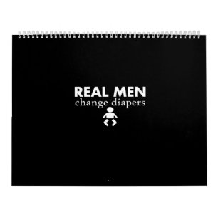 Calendario hombres reales cambian pañales