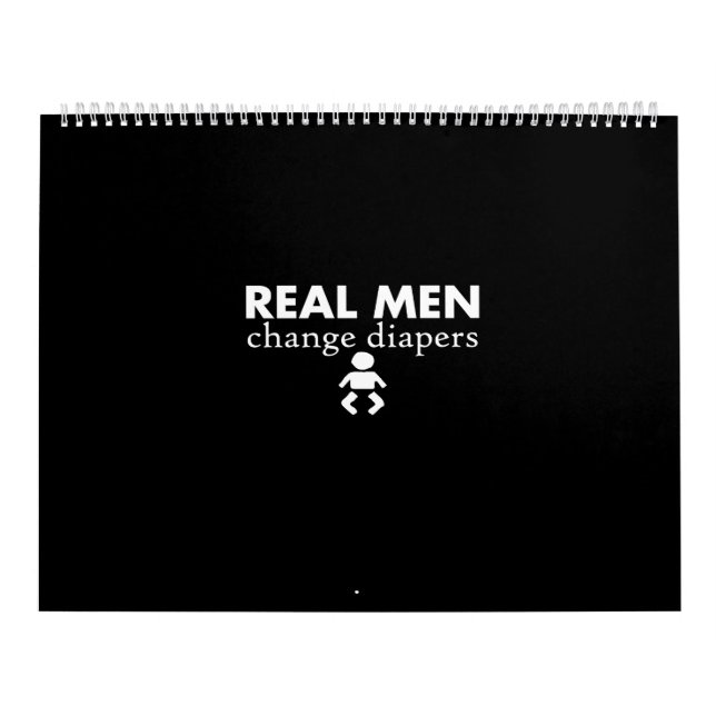 Calendario hombres reales cambian pañales (Tapa)