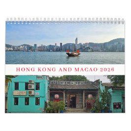 Calendario Hong Kong and Macao 2026 calendar