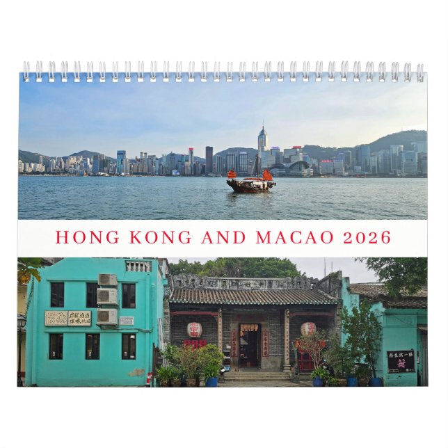 Calendario Hong Kong and Macao 2026 calendar (Tapa)