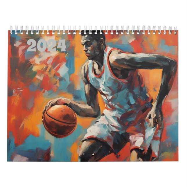 Calendario Hoops Dribble Baloncesto Deportes Artísticos (Tapa)