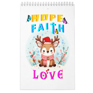 Calendario Hope Faith Love