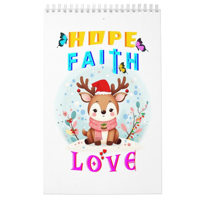 Calendario Hope Faith Love (Tapa)