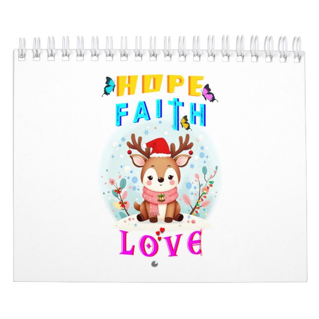 Calendario Hope Faith Love (Tapa)