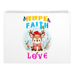 Calendario Hope Faith Love