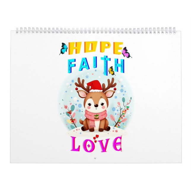 Calendario Hope Faith Love (Tapa)