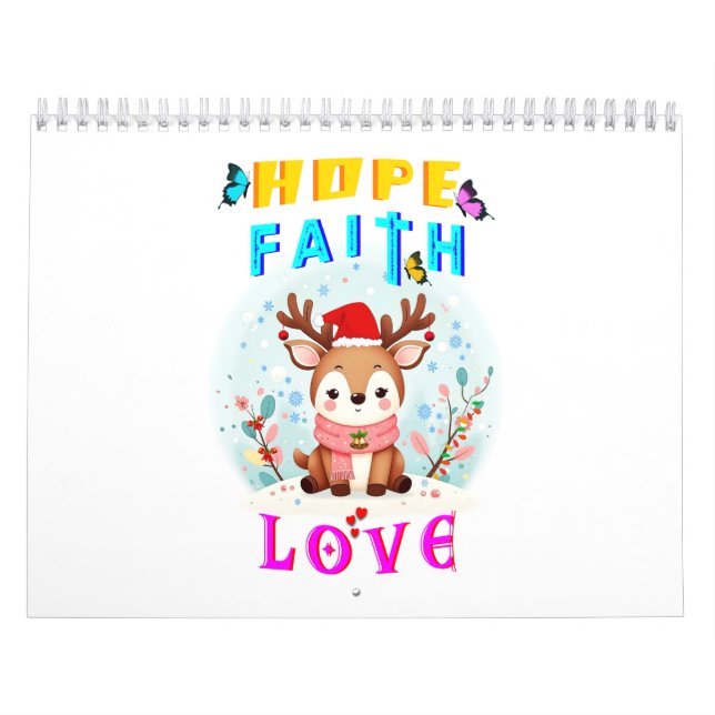 Calendario Hope Faith Love (Tapa)