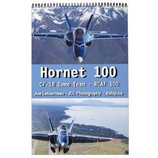 Calendario Hornet 100 - Equipo de demostración de RCAF CF-18