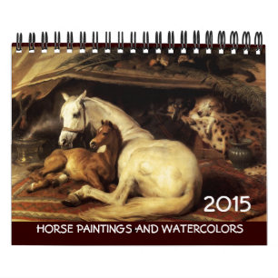 Calendario HORSES BELLA ARTES COLLECTION 2014 Pinturas Dibujo
