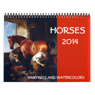 Calendario HORSES BELLA ARTES COLLECTION 2017 Pinturas Dibujo