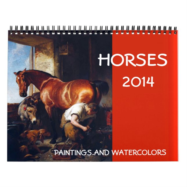 Calendario HORSES BELLA ARTES COLLECTION 2017 Pinturas Dibujo (Tapa)