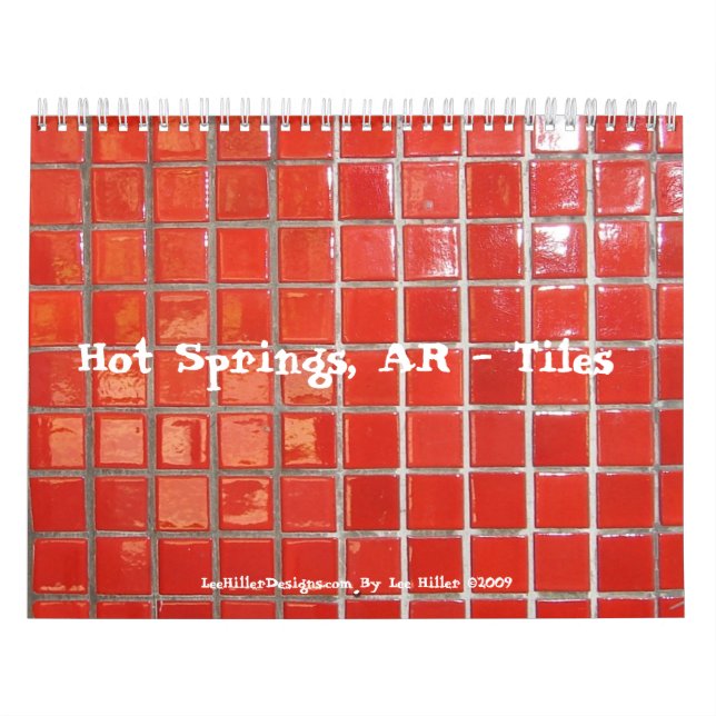 Calendario Hot Springs, AR Historic District Tiles Calender (Tapa)