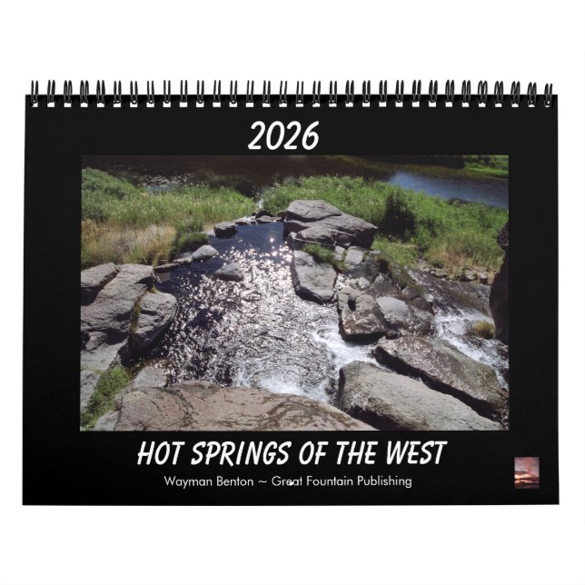 Calendario Hot Springs Of The West Calendar 2026 Calendar (Tapa)