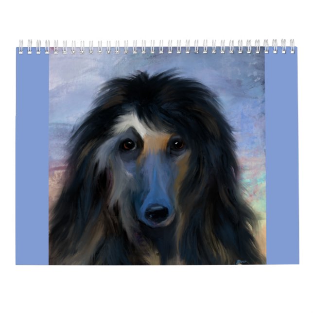 Calendario Hound afgano 2025 (Reverso)