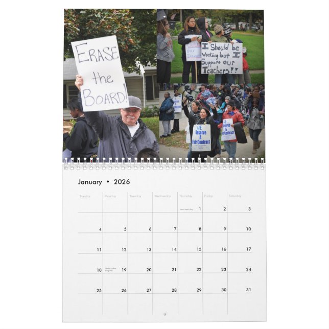 Calendario Huelga del profesor de Waukegan (Jan 2026)