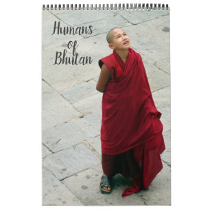 Calendario humanos de la fotografía de bhután